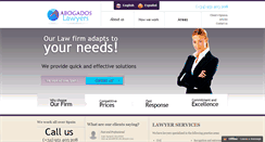 Desktop Screenshot of lawyersabogados.es