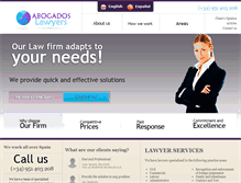 Tablet Screenshot of lawyersabogados.es